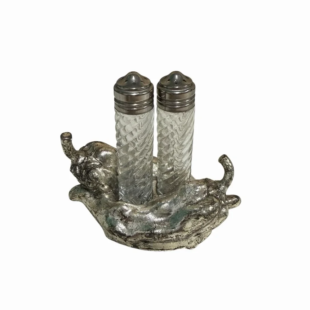 Vintage‎ 2005 Arthur Court Cast Metal Chili Salt And Pepper Shakers Taiwan